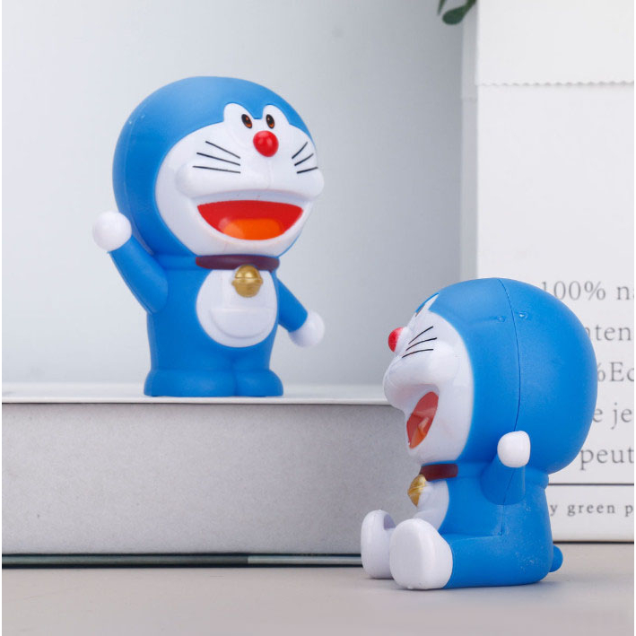 Decor bàn học mèo Doraemon, Nobita trang trí terrarium, trang trí bánh kem