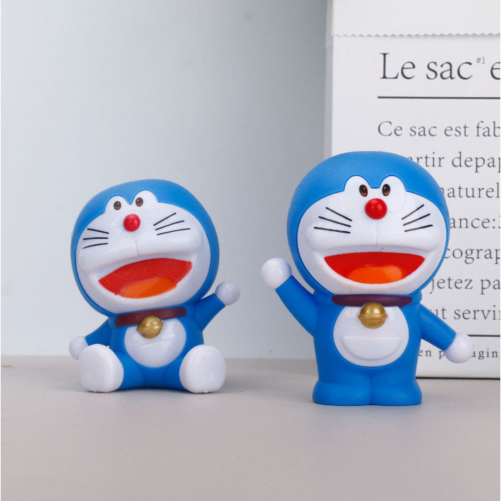 Decor bàn học mèo Doraemon, Nobita trang trí terrarium, trang trí bánh kem