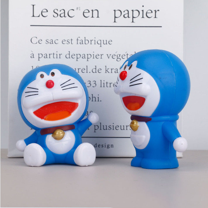 Decor bàn học mèo Doraemon, Nobita trang trí terrarium, trang trí bánh kem