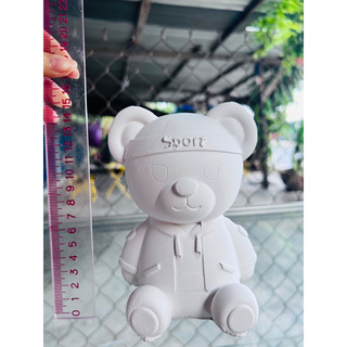 Tượng thạch cao gấu và Doreamon