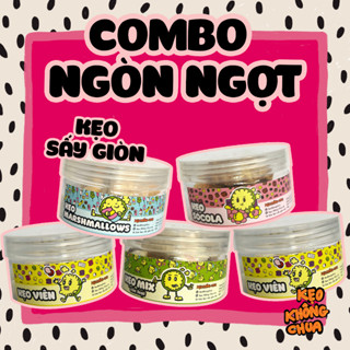 Combo NGÒN NGỌT 5 sản phẩm: Chew, Alpenliebe, Socola, Marshmallows, Mix - KẸO SẤY GIÒN KKC