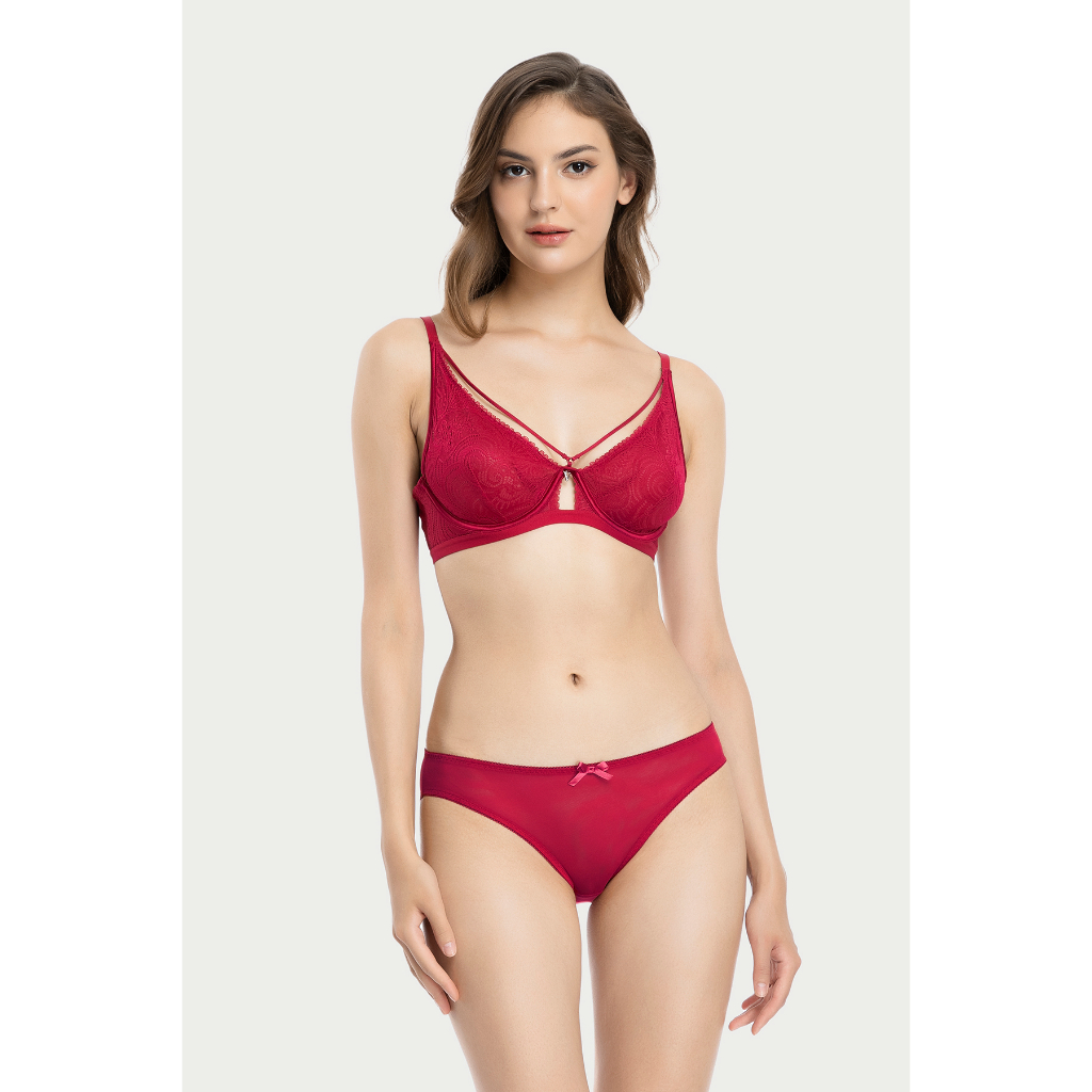 Quần lót Bikini VERA lưới trơn mềm mịn mát lạnh êm ái - 0192