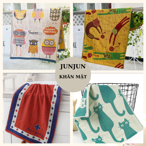 THANH LÝ🔴Khăn mặt xô sinh động size 25*50cm