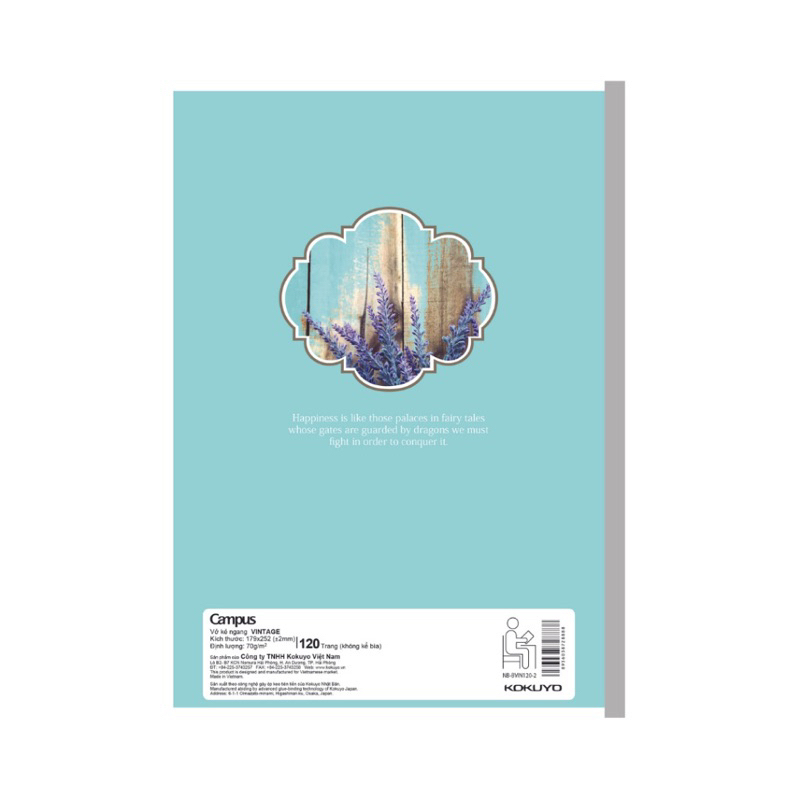 Vở kẻ ngang 120 trang Campus Vintage B5