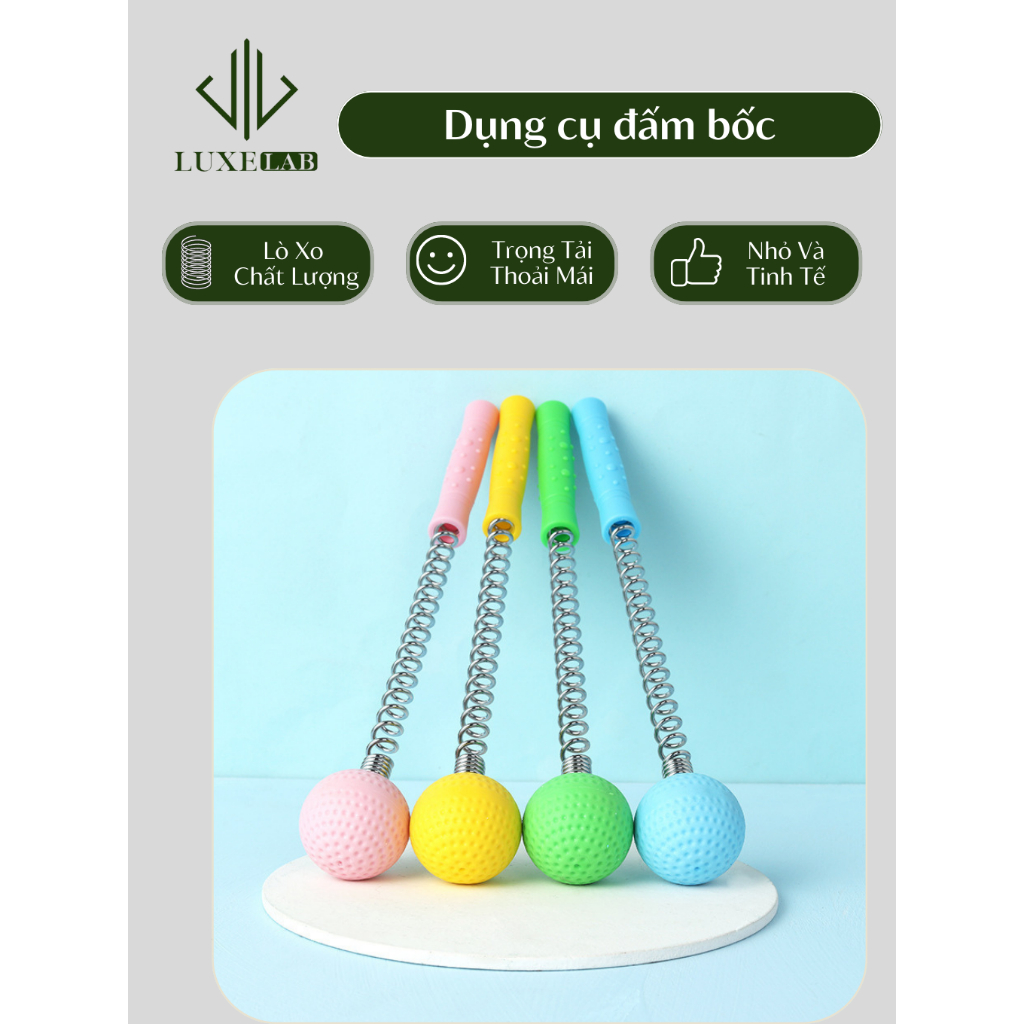 Gậy Đấm Lưng Hình Búa Tròn Massage Đánh Đa Điểm Trên Cơ Thể Thư Giãn LUXELAB 11880
