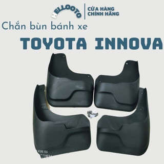 Bộ 4 Chắn Bùn Nhựa Dẻo Xe Toyota Innova 2006 đến 2021 kèm ốc vít  lắp vừa form xe, lắp đặt dễ dàng tại nhà