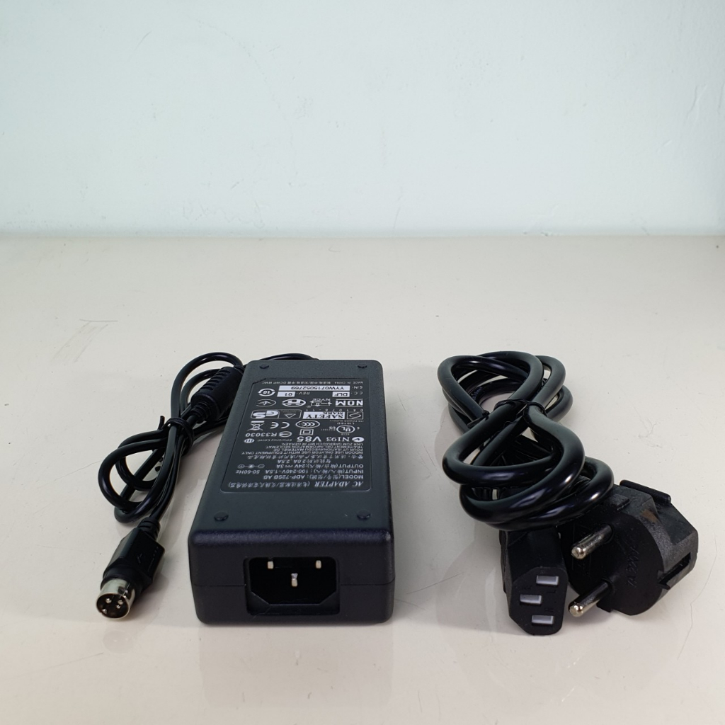 Dây nguồn máy in nhiệt, in bill, in tem 24V - 3A Jack tròn 3 chân Mới 100%