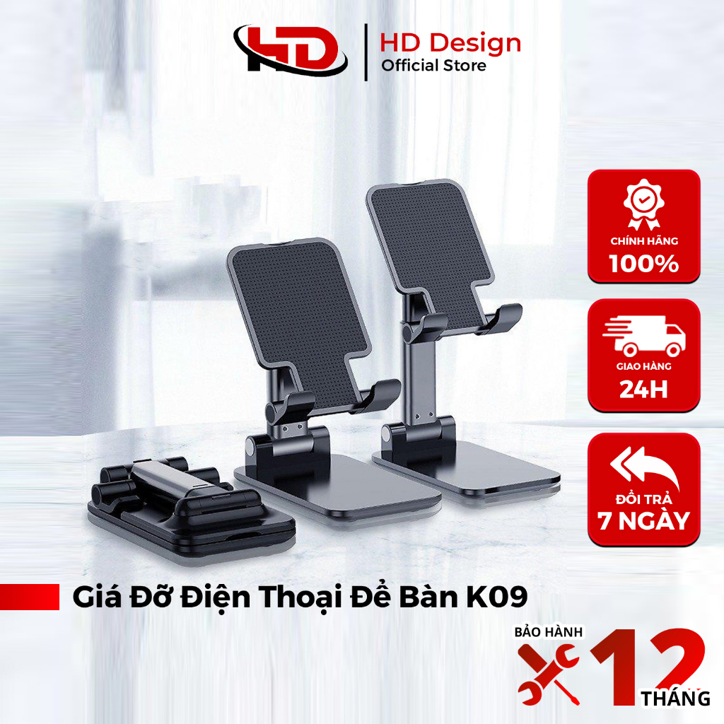 Giá Đỡ Điện Thoại Để Bàn Gấp Gọn Đa Năng Chính Hãng HD DESIGN