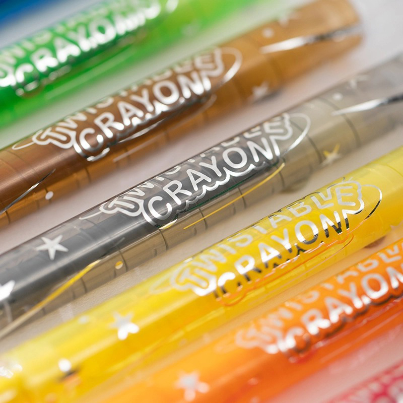 Bút sáp vặn Crayon Deli C216 Màu sắc chuẩn, tươi sáng cho bé tập tô
