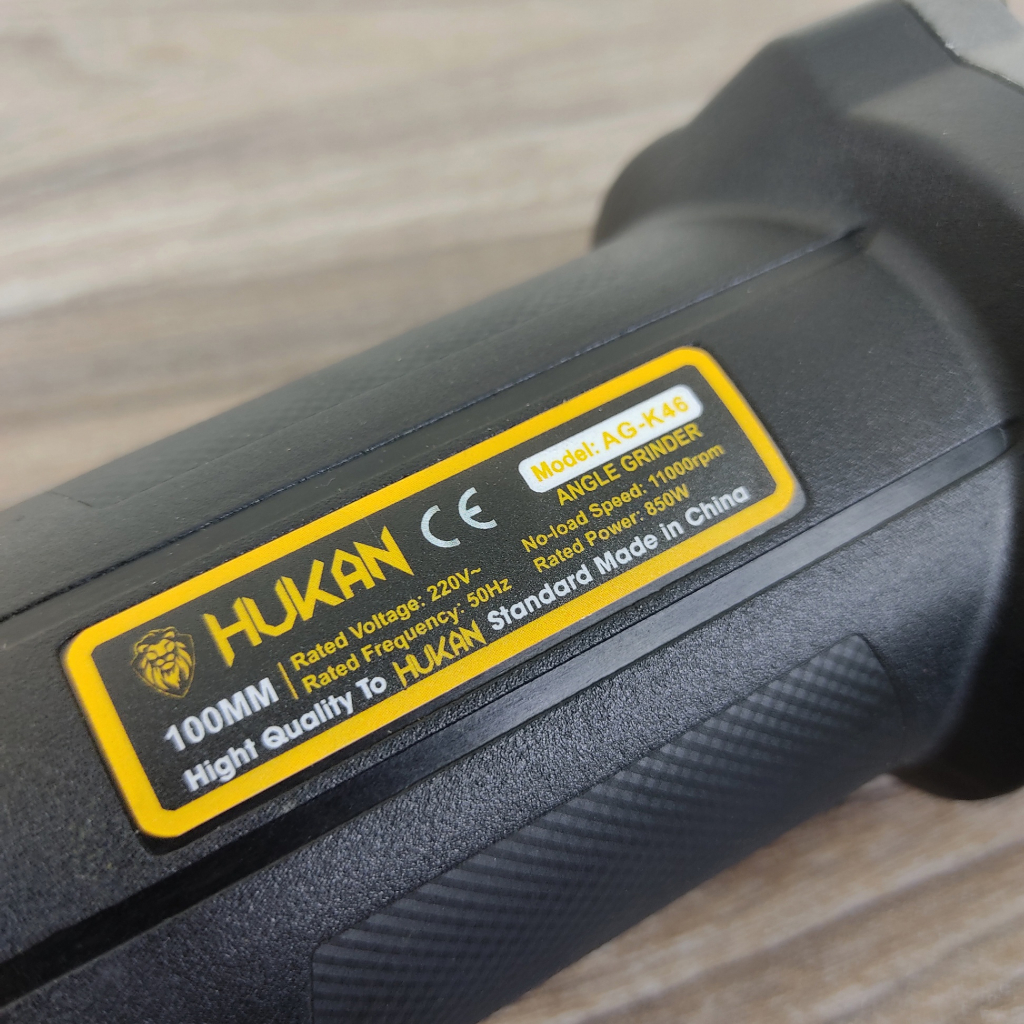 Máy mài, cắt góc công tắc đuôi đa năng - Siêu mạnh mẽ. HUKAN AG-K46 công suất 850W, Chính hãng.