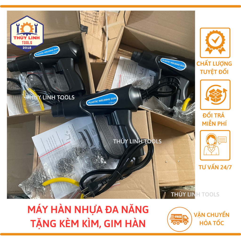 Máy hàn nhựa đa năng kèm ghim hàn và kìm bấm THÙY LINH TOOLS