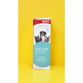 Nước Rửa Vệ sinh Tai Cho Chó Mèo Ear Care Bioline 50ml