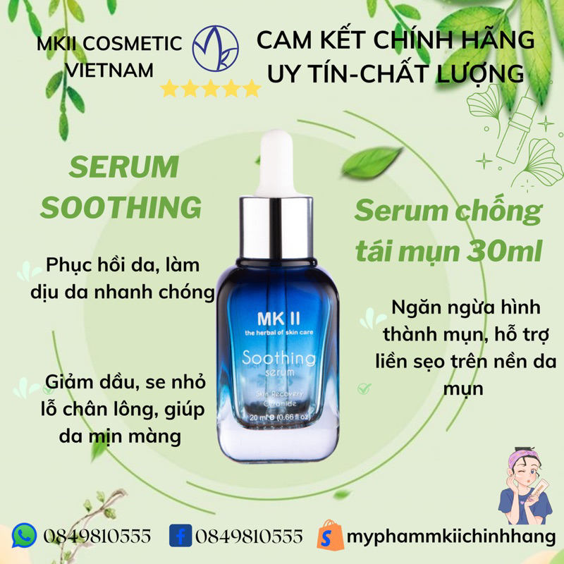 Serum Soothing phục hồi MKII COSMETICS