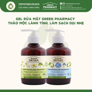 Gel rửa mặt Green Pharmacy (Zelenaya Apteka) thảo mộc lành tính, làm sạch nhẹ dịu