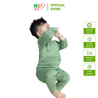 Bộ Quần Áo Thu Đông Dài Tay Mk Kid Cho Bé 4-16kg, Chất Thun Lạnh Cao Cấp thấm hút tốt