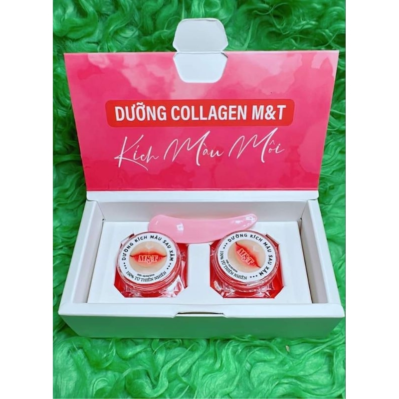 DƯỠNG MÔI COLLAGEN KÍCH MÀU MÔI SAU XĂM dùng cho môi thâm xỉn màu MT