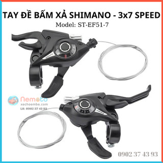 Tay đề thay thế bấm xả shimano cho xe đạp - 3x7 speed.