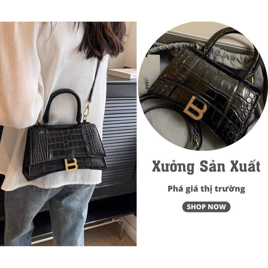 Túi xách đeo chéo cầm tay hàn quốc túi chữ B cao cấp hàng hàng đẹp may kĩ