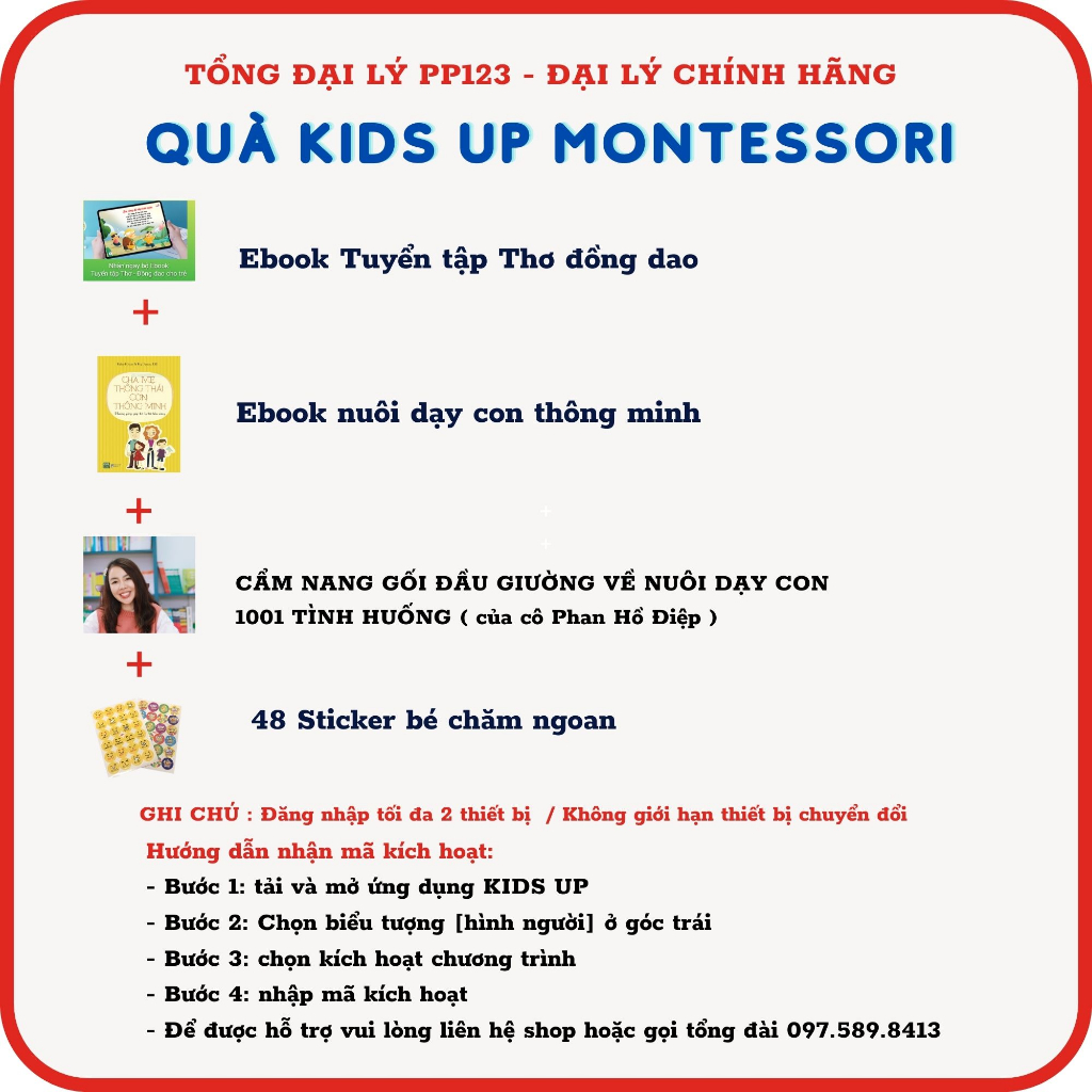 Kids up Trọn đời - GIÁO DỤC SỚM MONTESSORI - Hàng sẵn kho ship ngay