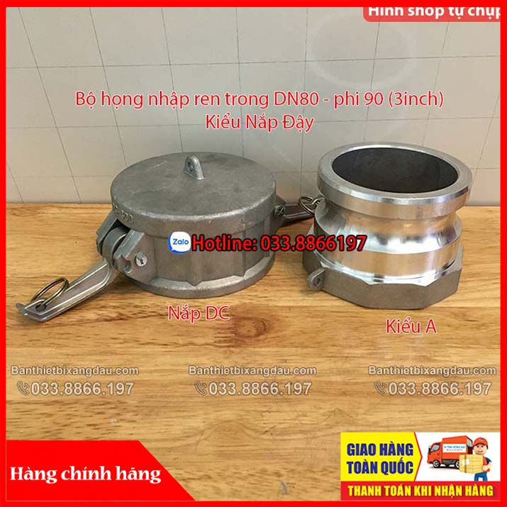 Bộ họng nhập xăng dầu DN80- phi 90