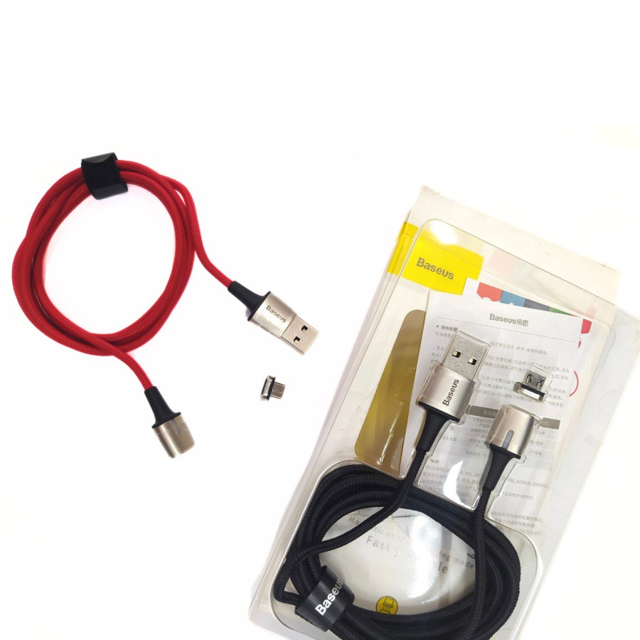 Cáp sạc Baseus nam châm ZinC Micro 1m, 2m cho điện điện thoại, máy tính bảng,...