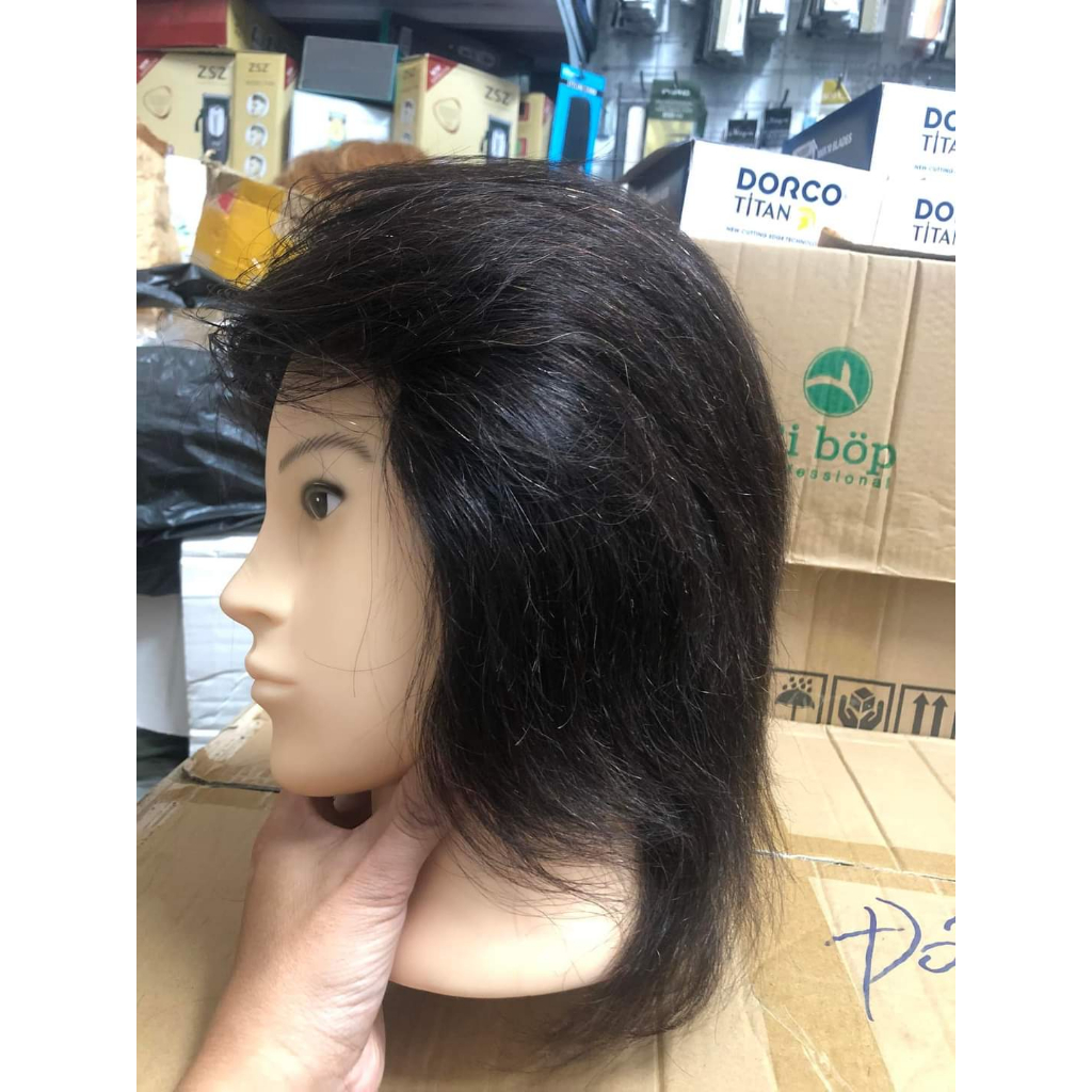 Canh nam tóc thật uốn duỗi nhuộm hóa chất