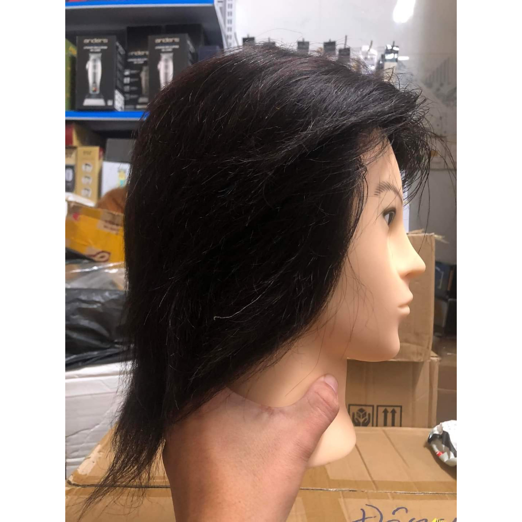 Canh nam tóc thật uốn duỗi nhuộm hóa chất