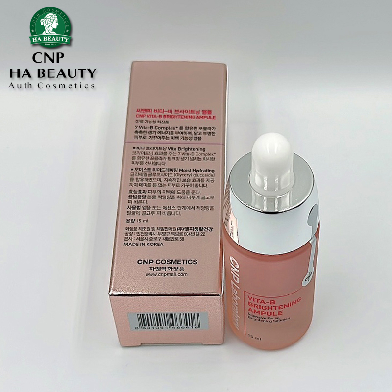 Tinh chất 7 loại vitamin Phục Hồi Và Làm Sáng Da CNP Vita-B Brightening Ampule 15ml Hàn Quốc