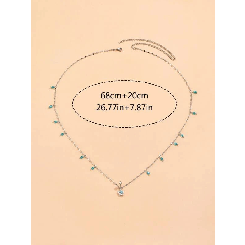 Dây đeo eo có nút bấm khuyên rốn gắn sẵn vào sợi dây không phải khuyên rốn rời cá tính thời trang