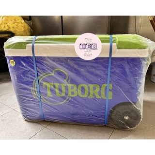 Thùng đá 60 Lít có bánh xe tay kéo nhựa xịn của Tuborg