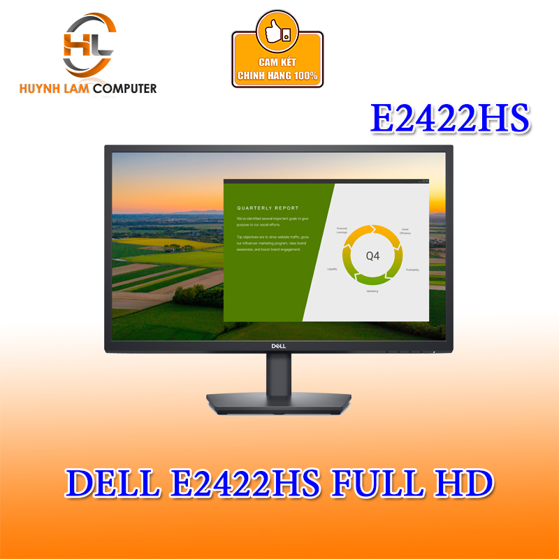 Màn hình Dell E2424HS 24inch (23.8" VA Full HD 60Hz, HDMI VGA) - Hàng chính hãng