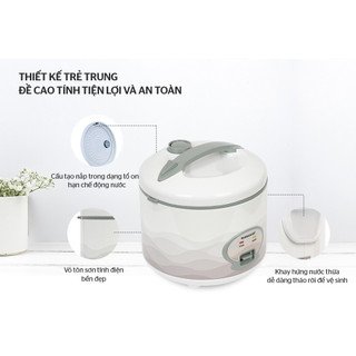 (Thanh Lý) NỒI CƠM ĐIỆN 1.8L SUNHOUSE SHD8602