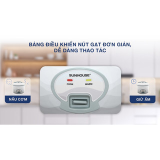 (Thanh Lý) NỒI CƠM ĐIỆN 1.8L SUNHOUSE SHD8602