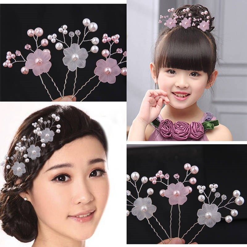 🌠By🌠(9 Mẫu) Cài Tóc Cô Dâu, bà Sui đá mix hạt trai