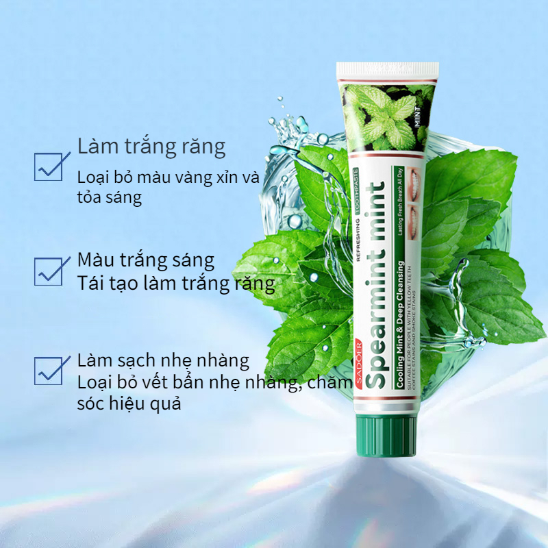 Kem Đánh Răng Làm Trắng Răng loại bỏ cao răng hôi miệng tẩy ố vàng 100g Sửa chữa nướu răng giảm sâu răng