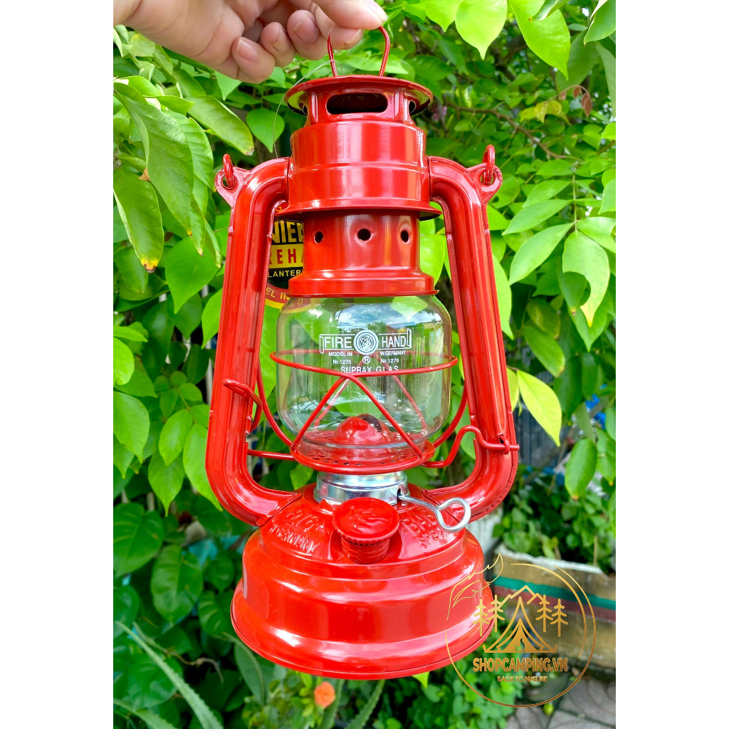 Đèn bão đèn dầu cổ điển FireHand, đèn măng xông cắm trại dã ngoại, dercor tặng bấc đèn - Camping VietNam