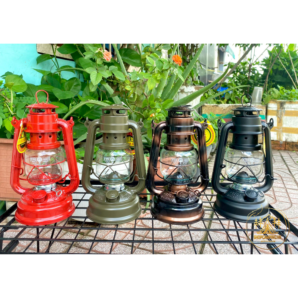 Đèn bão đèn dầu cổ điển FireHand, đèn măng xông cắm trại dã ngoại, dercor tặng bấc đèn - Camping VietNam