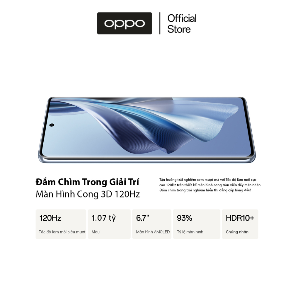 Điện Thoại OPPO RENO10 5G (8GB/256GB) - Hàng Chính Hãng