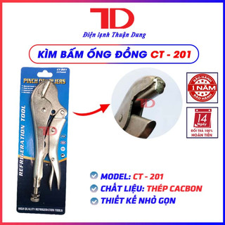 Kìm bấm ống đồng CT-201, Kềm bấm chặn ga - Điện Lạnh Thuận Dung