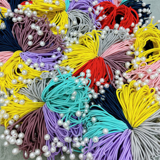 Combo 1000 dây cột tóc 2 ngọc đơn giản, sang trọng, giá Xưởng cột tóc Morish