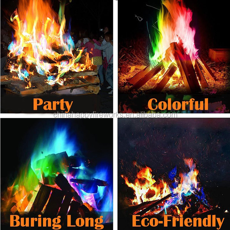 Gói Bột Tạo Lửa Ma Thuật MAGIC FIRE Nhiều Màu Sắc Bột Đổi Màu Lửa Trại Thay Đổi Màu Sắc Thân Thiện Môi Trường