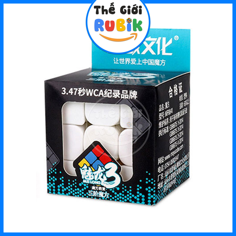 Rubik 3x3 MoYu Meilong 3 Stickerless Xoay Trơn, Không Rít, Độ Bền Cao | The Gioi Rubik