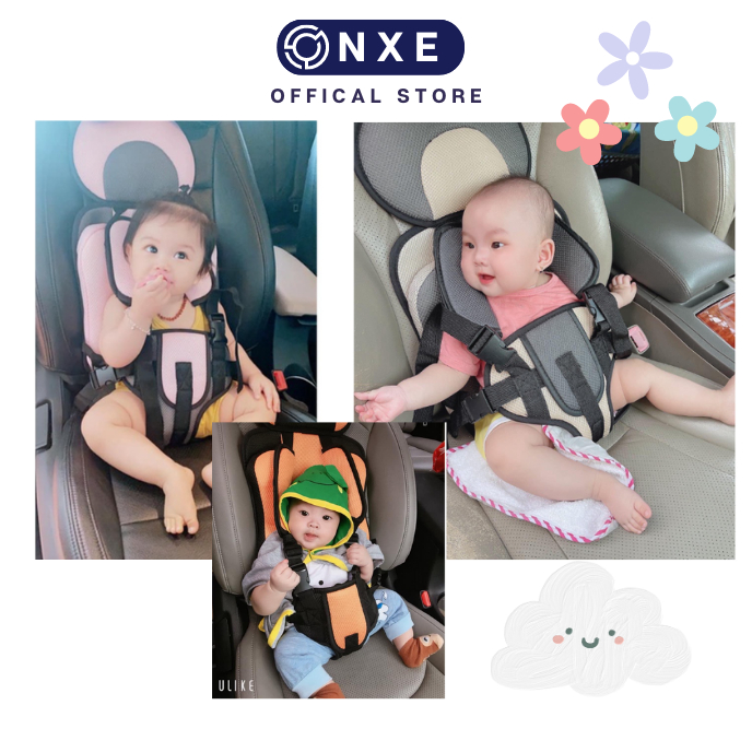 Đai ghế ngồi xe máy ô tô onxe cho bé ghế trẻ em trên ô tô chất liệu vải thoáng khí giữ an toàn cho bé