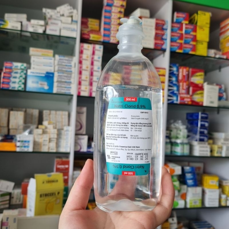 Natri Clorid 0,9% dung dịch tiêm truyền tĩnh mạch tại nhà