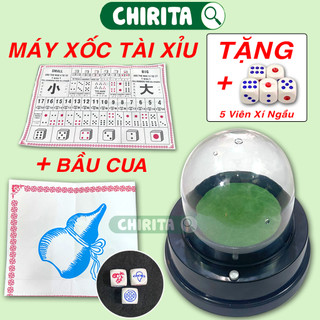 Bộ Bầu Cua Tôm Cá Xúc Xắc Đá / Nhựa Cao Cấp XÓC ĐIỆN CỰC XỊN - Bầu Cua Tôm Cá Cọp, Boardgame Đồ Chơi Trẻ Em CHIRITA