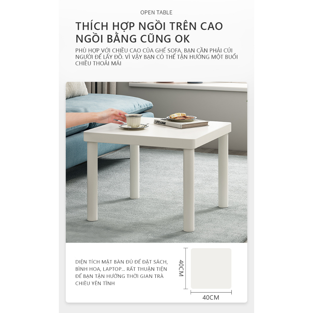 Bàn trà sofa đầu giường, bàn làm việc bàn học decor phòng thiết kế đa dạng mẫu mã, kích thước