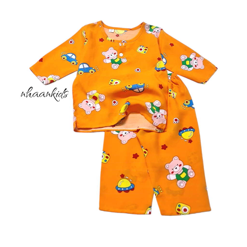 BỘ TOLE/LANH 2 DA SIÊU THOÁNG MÁT TAY DÀI BÉ TRAI - NHÀ AN KIDS