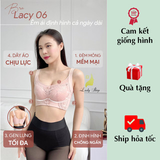 Bra che mỡ lưng mỡ nách phối ren siêu nhẹ nâng ngực gom ngực chống xệ bra06