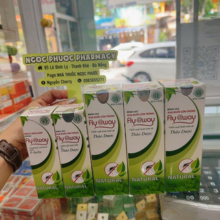Xịt muỗi Fly@way 60ml - 100ml- xua đuổi côn trùng - chiết xuất thảo dược