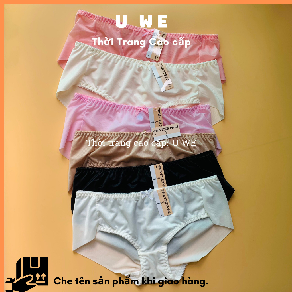 ComBo Quần Lót Nữ Không Lằn Mông Cao Cấp , Quần Chíp Nữ Mát Mịn Co Giãn Có Màu Da Trắng Riêng - U We: Thời Trang Cao Cấp